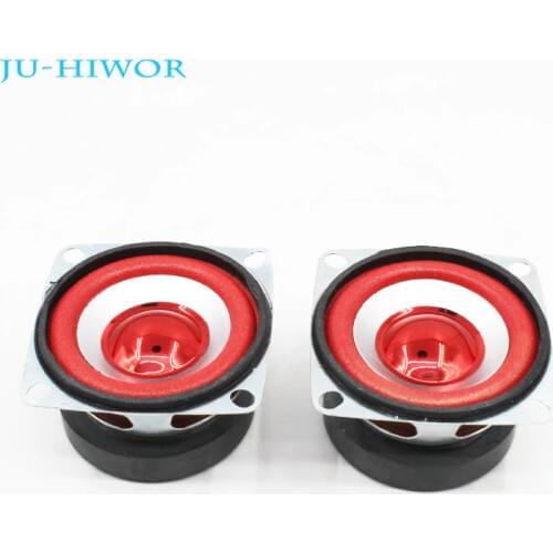 2pcs 3 Ohm 5W 53MM Musical Flowerpot Loudspeaker 45mm External Magnetic Speaker Foam Red Edge Bright Cap Height 30mm