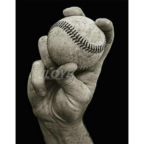 3D DIY Diamond Painting Cross Stitch Fish Pattern Full Square Round Mosaic Art 5D Diamond Embroidery Baseball Home Decor CV538