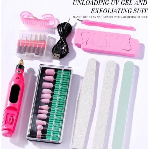 Nail Polisher Electric Nail Drill Machine Manicure Machine Pedicure Drill Set Ceramic Nail Art File Nail Drill Equipment Tools