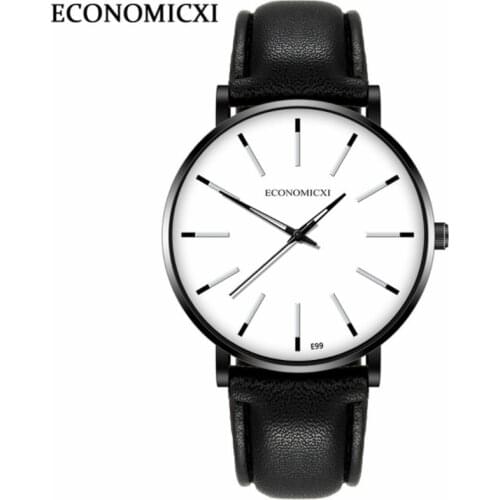 Men Watch Luxury Brand Fashion Ultra-thin Quartz Wrist Watch Leisure Business Leather Strap Watches The Clock Relogio Masculino