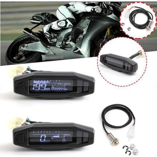 Genera Motorcycle LCD Speedometer Digital Odemeter Electric Injection And Carburetor Meter For Russian KR200 l