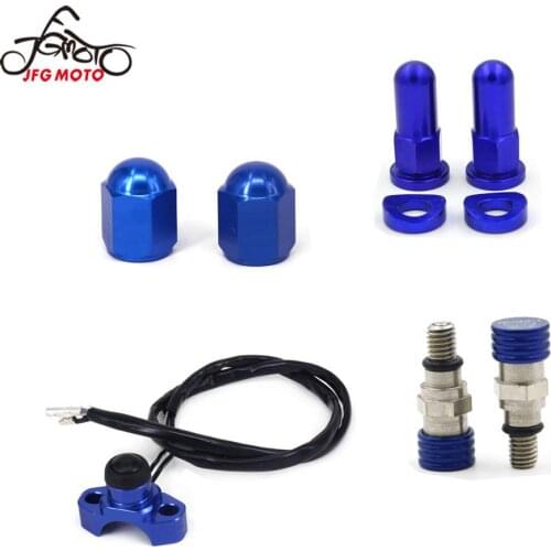 For Yamaha YZ YZF WR WF 250 450 Motorcycle CNC Bleeder Relief Valve Lock Nuts Bolts Spacer Engine Stop Switch Valve Cap