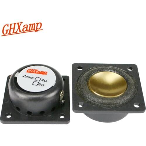GHXAMP 1 inch Full Range Speaker Bluetooth Speaker DIY 8 ohm 2W 36mm Full Frequency Loudspeaker Aluminum Alloy Diaphragm 2PCS