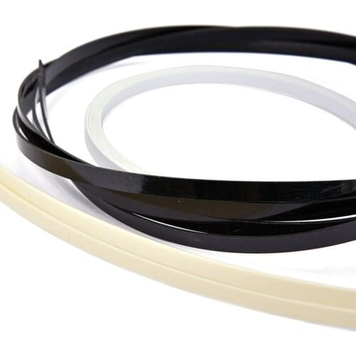 Pack of 3 ABS Plastic Binding Purfling Strips Edge Trim Inlay Body Project for Guitar Bass Ukulele