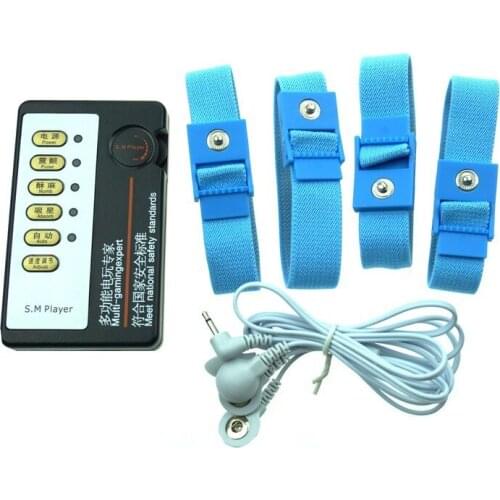 New Arrival 4 pcs Adjustable Penis Ring Electric Shock Sex Toys, Man Electro Shock Cock Rings Medical Themed Sex Toys