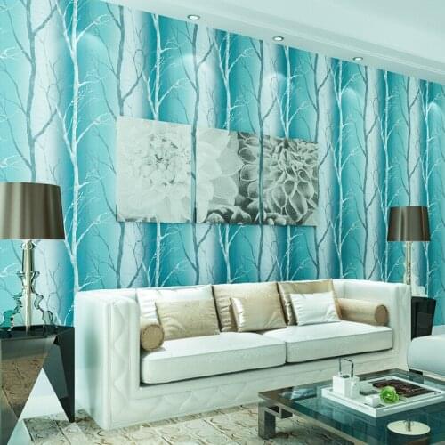 Beibehang 3D wallpaper solid birch wood characteristic wallpaper cash tree branches bedside background wall paper mural