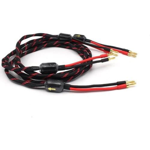 Pair HI-End Speaker Cable HIFI Audiophile Cable Biwire speaker cable HIFi audio speaker cable