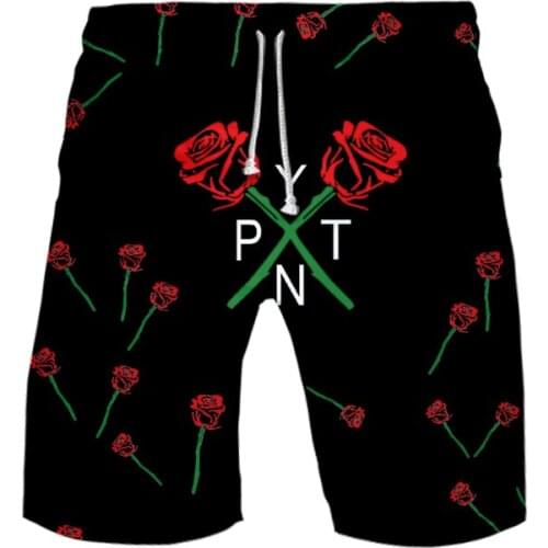 Roses Surround Payton Moormeier Beach Pants Summer Shorts Cute 3D Cool Cartoon Soft Plus Size Board Shorts Casual Men Kpop