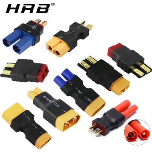 Amass connector XT60 to EC5 TRX XT90 EC3 T Deans XT30U Female Male Converter 4.0mm Banana Plug RC Lipo Battery Control Parts DIY