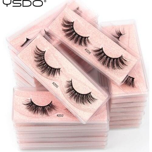 YSDO Makeup Eyelashes Wholesale 5/20/30/50/100 Pairs 3D Mink Lashes Natural False Eyelashes maquiagem fake Eyelash Faux Clis