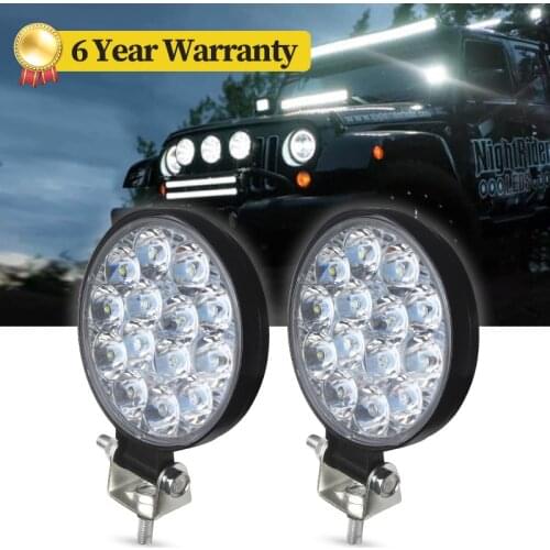 Reverse LED Spotlights 12v 24 Volt Truck Lights 42W Universal for 4WD 4x4 Headlight Car Bulbs Parking Light