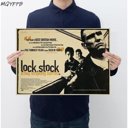 Movie Lock StockandTwoSmokingBarrels Kraft Paper Poster Wall Decoration Painting Household Products