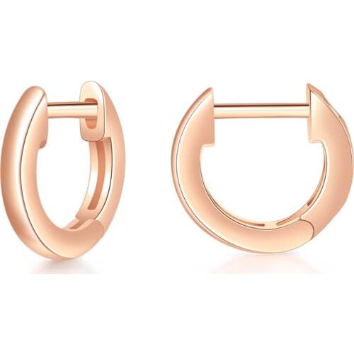 Circle Round Clips On Ears Earrings For Women & Men Metal Copper Earrings 2021 Trend Hip Hop Earing Jewelry Wholesale KBE127