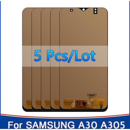 5 pcs 6.4'' A30 Lcd For Samsung Galaxy A30 A305/DS A305F A305FD A305A LCD Display Touch Screen Digitizer For Samsung A30 display