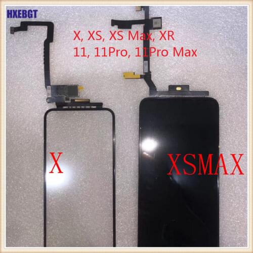 LCD Touch Screen Long Cable Touch Digitizer Glass With 3D Touch Sensor For iPhone X XS XSMax XR 11 Pro Max Mobile Touch Panel