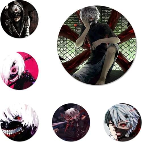 58mm Japan Tokyo Ghoul Anime Painted Icons Pins Badge Decoration Brooches Metal Badges For Clothes Backpack Decoration
