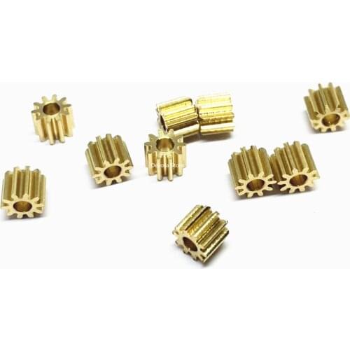 0.4M 10T 1.5MM HOLE 2MM mini copper gear DIY parts