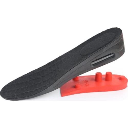 1 Pair Comfortable Invisible Air Cushion Booster Pad Sports Shock Absorption Shoes Pad Unisex 5cm Height Increase Insoles