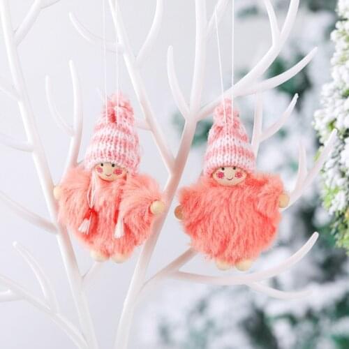 2pcs New Year 2022 Christmas Cute Angel Dolls Xmas Tree Ornament Noel Deco Christmas Decoration for Home Kids Navidad 2021 Gift