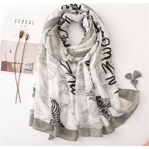 2021 Luxury Brand Print Sunscreen Shawl Spring And Summer All-match Silk Scarf Fashion Beach Towel Cotton And Linen Scarf Ladies
