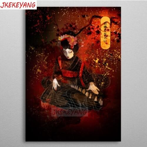 5D DIY square/round Diamond painting Japanese beauty Cross Stitch Diamond Embroidery Pattern Rhinestone J2435