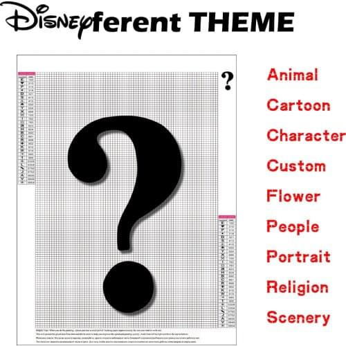 Disney Diamond Painting Embroidery Mysterious Different Styles Full Square Drill Colorful Handmade Mosaic Home Room Wall Decor