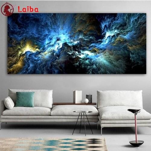 DIY Diamond Painting Abstract art, colorful clouds Diamond Mosaic Full Drill Square Embroidery Cross Stitch Handmade Hobby