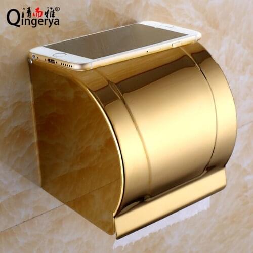 Clean and Yaou gold-plated all-copper towel rack toilet paper holder toilet paper roll holder towel rack hanging 2012