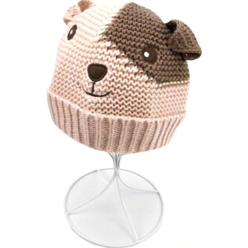 Baby Boys Girls Hats Newborn Photography Props Kids Autumn Winter Caps Cartoon Dog Design For Children Baby Muts KF241