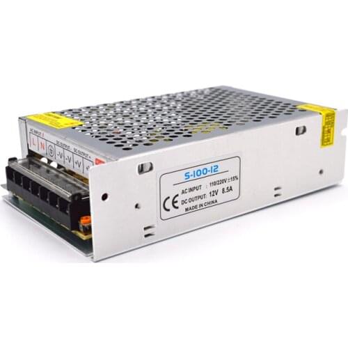 Power Supply 12V Lighting Transformers AC 110v 220v To DC 12V 8.5A 100W Switching Power Supply Regulated SMPS For LED Lamp