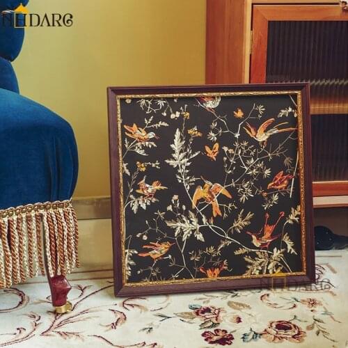 Orphan Artwork Birds Canvas Print Paintings Posters Pictures Vintage Old Brown Home decoration Wall Art Living Room Sofa Hallway