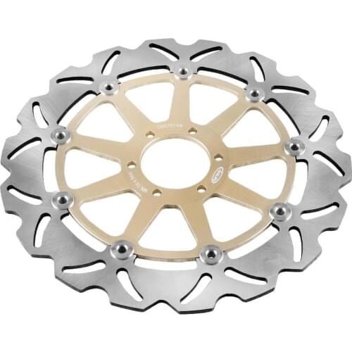 LUCKMART Front Brake Disc And Brake Pad Kit ForMONSTER 600 2000-2001/400 2001-2004 Motorcycle Replacement Parts Gold