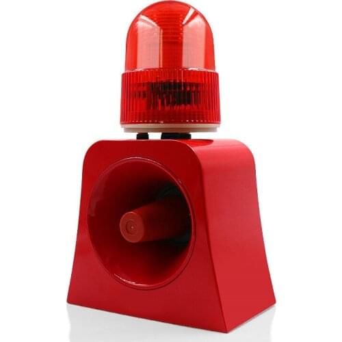 Microwave Radar Sensor LED Strobe Warning Flashing Rotating Beacon light Emergency Traffice Safety Signal Light Speaker Voice Br