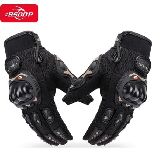 BSDDP Motorcycle Gloves Outdoor Guantes Mans Motocross Breathable Full Finger Racing Motorbike Bicycle Glove Protective Gears
