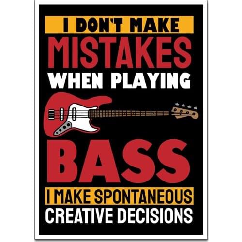 Bassist Guitar Wall Art Poster Canvas Painting Nordic Wall Pictures Living Room Home Decor No Frame