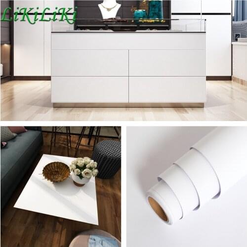 Pure Color Self Adhesive Waterproof Wallpaper for Bathroom Kitchen Countertops Contact Paper Home Improvement Wall Sticker Decal