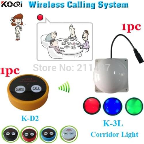 Used restaurant equipment K-D2 waiter call button for client in the private rooms and corridor light for waiter in the corridor