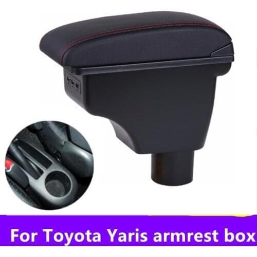 Armrest Arm For Toyota Yaris Vitz Vios Hatchback 2011-2019 Centre Console Storage Box 2012 2013 2014 2015 2016 2017 2018 2019