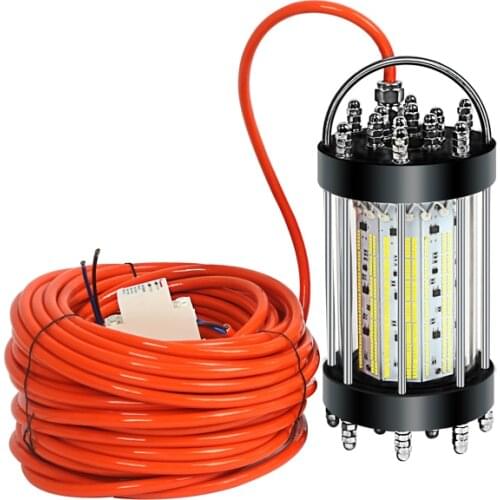 Attractive AC220-240V Waterproof IP68 Green Night Lures Squid Fishing Lamp Light Fishing Boat LED Flood Bait Fish Lighting