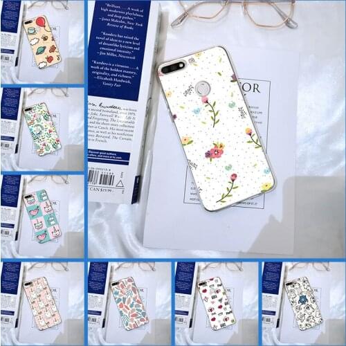 TPU Silicone Phone Case For Huawei Honor 8X MAX 10 9 8 7 Pretty Flower Back Cover For Huawei Honor 7 8 9 10 Lite 7S 7X 7A 7C Pro