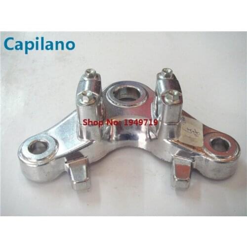 Motorcycle CG125 triangle steering wheel joint board on front fork column for Honda 125cc CG 125 direction faucet mount parts