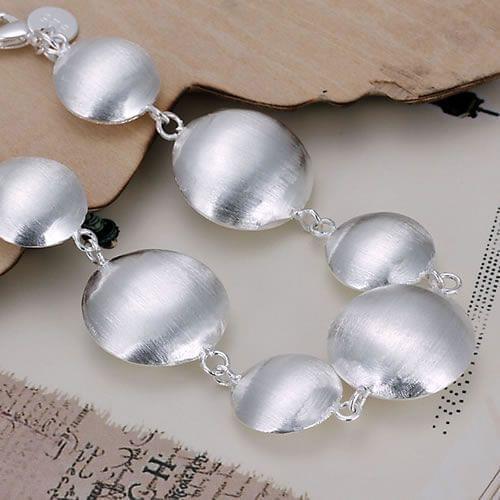KN-H208 Wholesale Free Shipping Silver Color Bracelet 925 Free Shipping 925 Fashion Jewelry Round Head Charms Bracelet