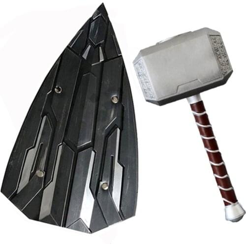 Endgame Super hero Hammer Cosplay 1: 1 Hammer Movie Arms Arms PU Party of Superheroes