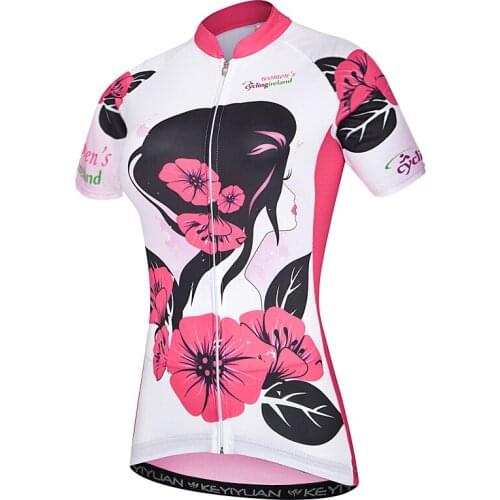 KEYIYUAN cycling short sleeves ladies spring and summer quick drying breathable clothes mountain bike outdoor jerseys