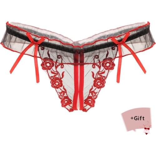 Women Sexy Panties Lace Hollow G-String Thong Net Fresh Cool Breathable Panties For Women Underwear flirt Bikini Panties New