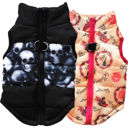 Dog Winter Warm Vest Puppy Large Coat Jacket Vests Pet Clothing Winterproof Green Purple Colors roupa cachorro New