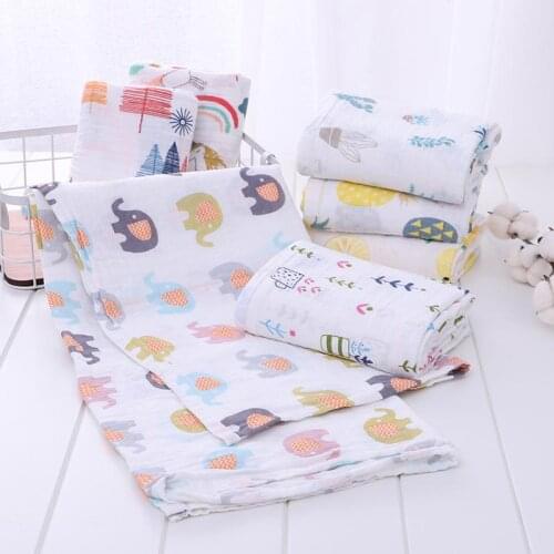 1 piece of muslin 100% cotton baby soft newborn blanket bath gauze baby wrap sleeping bag stroller cover baby towel baby diaper