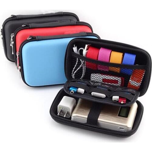BASUPPLY 1Pc External USB Storage Bag Hard Drive Disk Case Cover Cable Organizer Charger Pouch Box Earphone Accessories