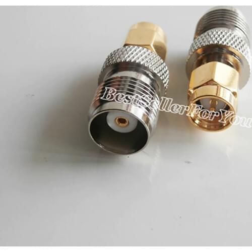 1Pc SMA male to TNC Female Jack straight 50ohm RF adapter Connector SMA-TNC M/F Adapter