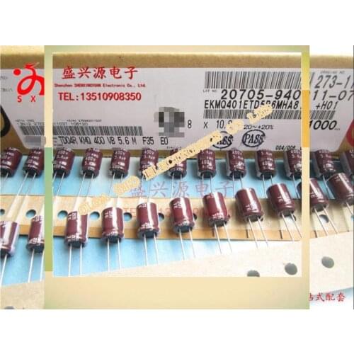 400 v5 6 uf can for 400 v4 7 uf braid electrolytic capacitor specification: 8 * 10 KMQ